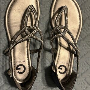 Guess Women's Sparkling Sandals - Silver
